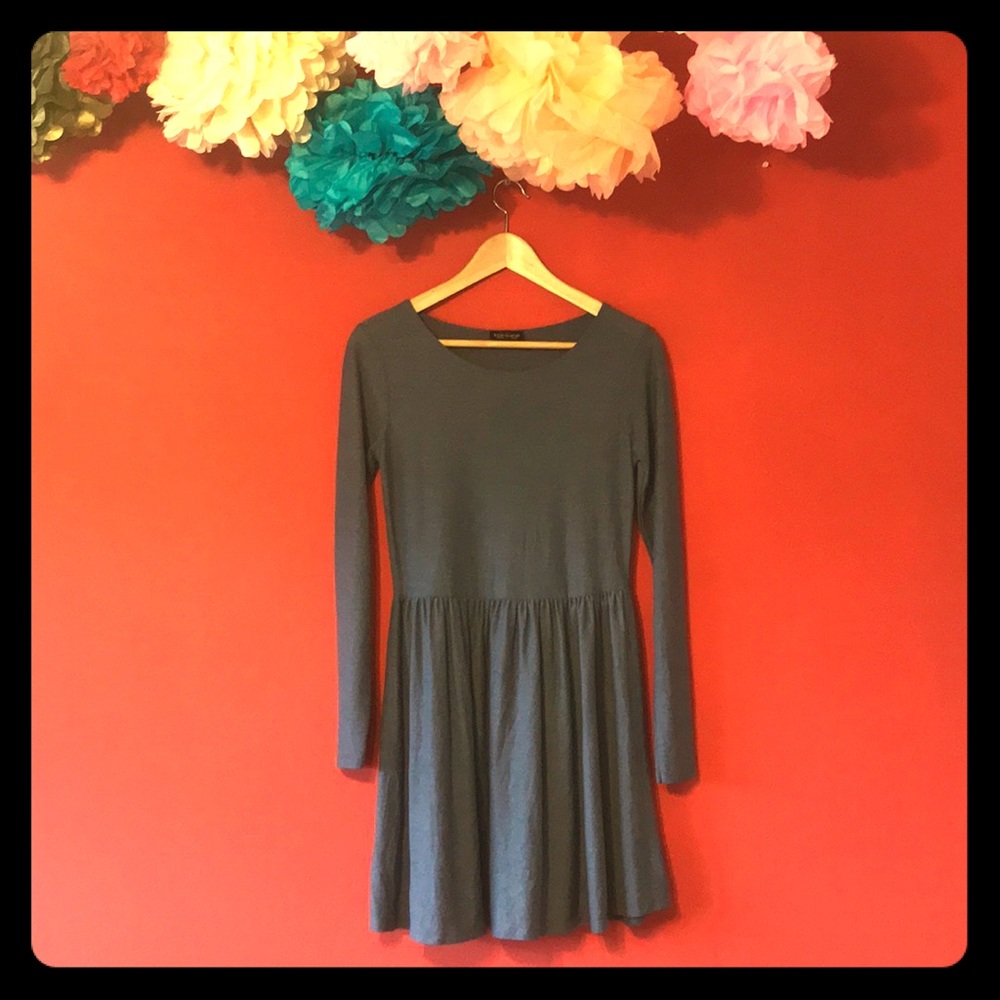 TOPSHOP LIGHTWEIGHT BLUE DRESS